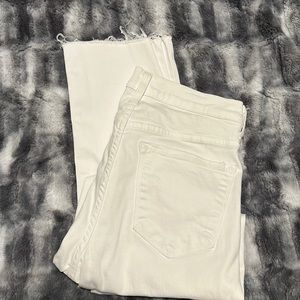 Flying Monkey Platinum button fly white skinny jeans